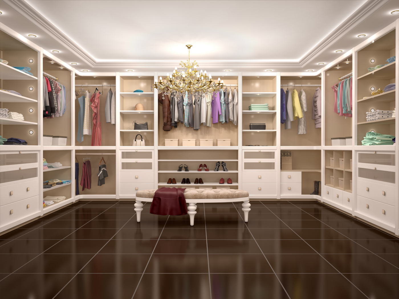 Boutique Dressing Room in Maple — Optimized Home